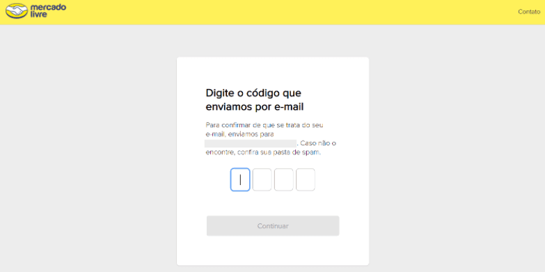 Criar conta no Mercado Livre - Passo 4
