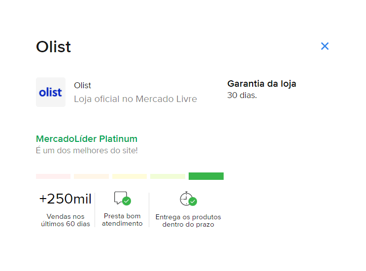 Olist é confiável