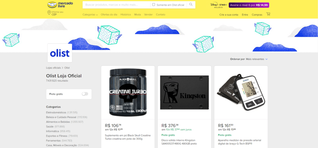 Olist Store - Loja oficial nos marketplaces