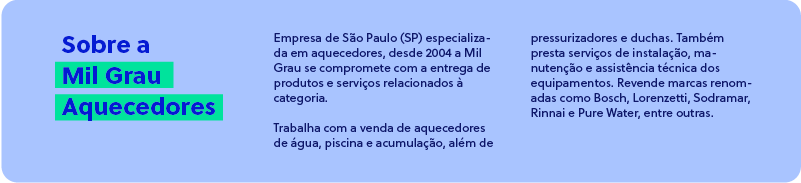 Sobre a Mil Grau Aquecedores